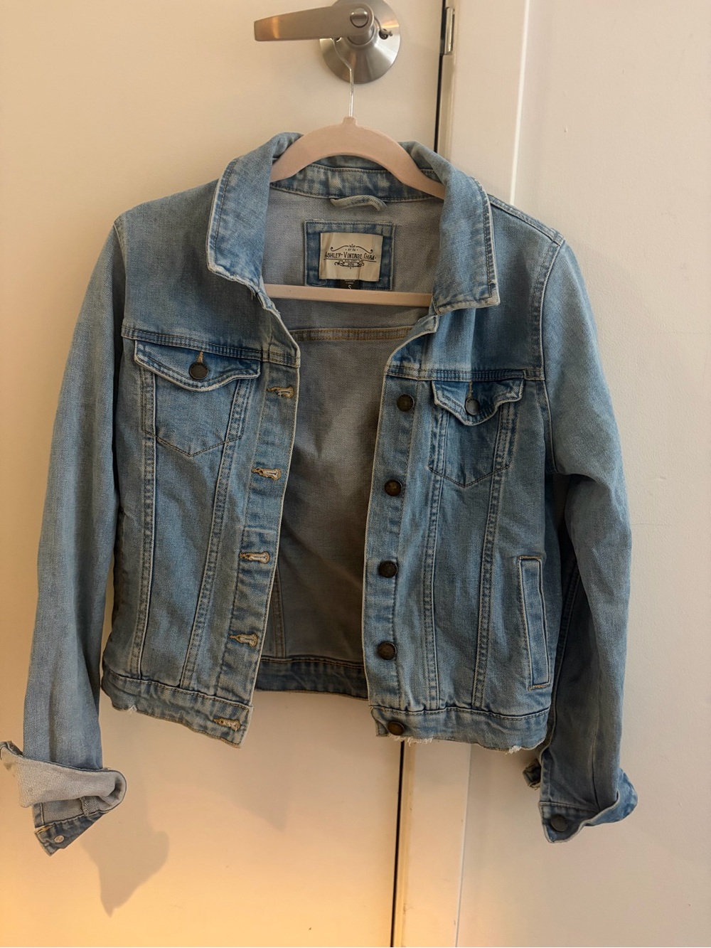 Ashley vintage charm denim jacket, perfect condition, size small